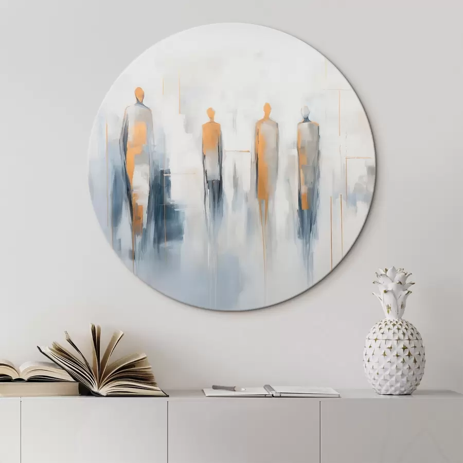 Wandbilder Abstrakte Silhouetten von Menschen r44639