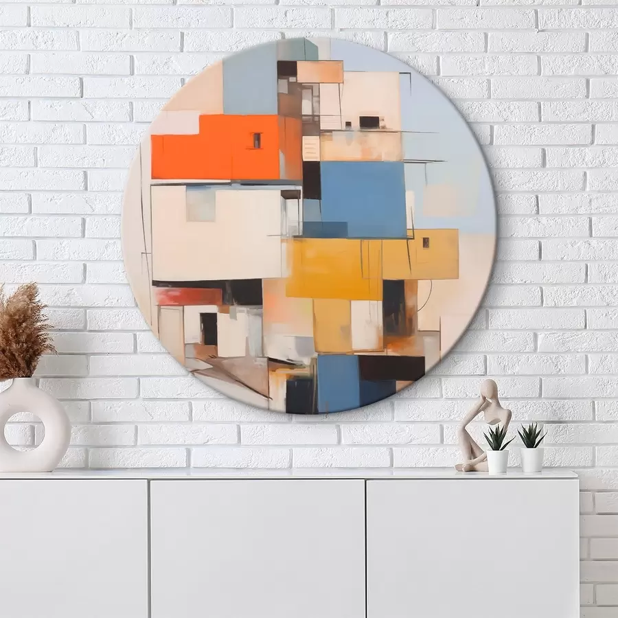 Wandbilder Abstrakte Hausimitation Malerei r44645