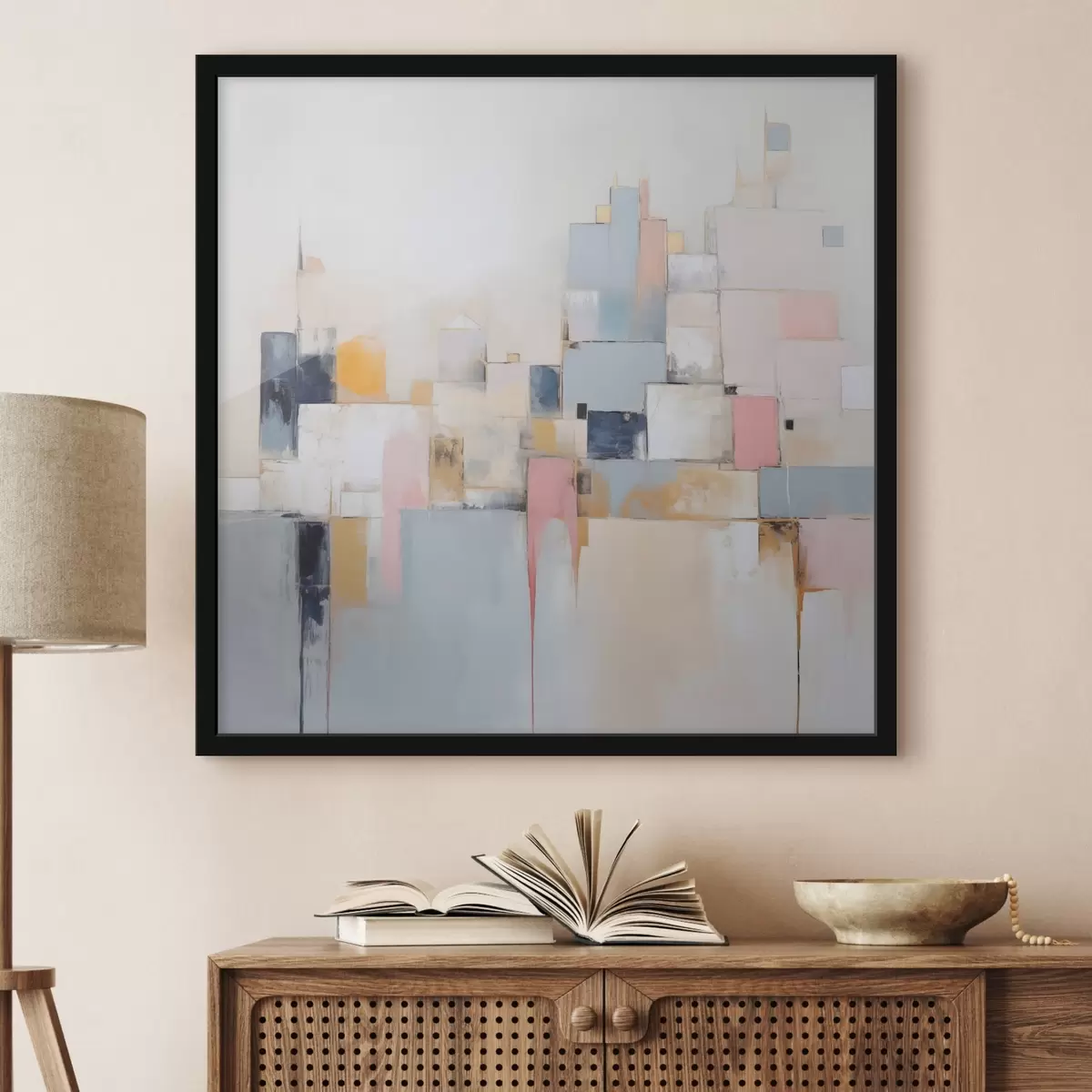 Poster Abstrakte Stadt-Imitation Malerei f44638