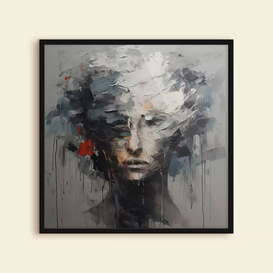 Fototapete Gesicht in Trümmern f44655