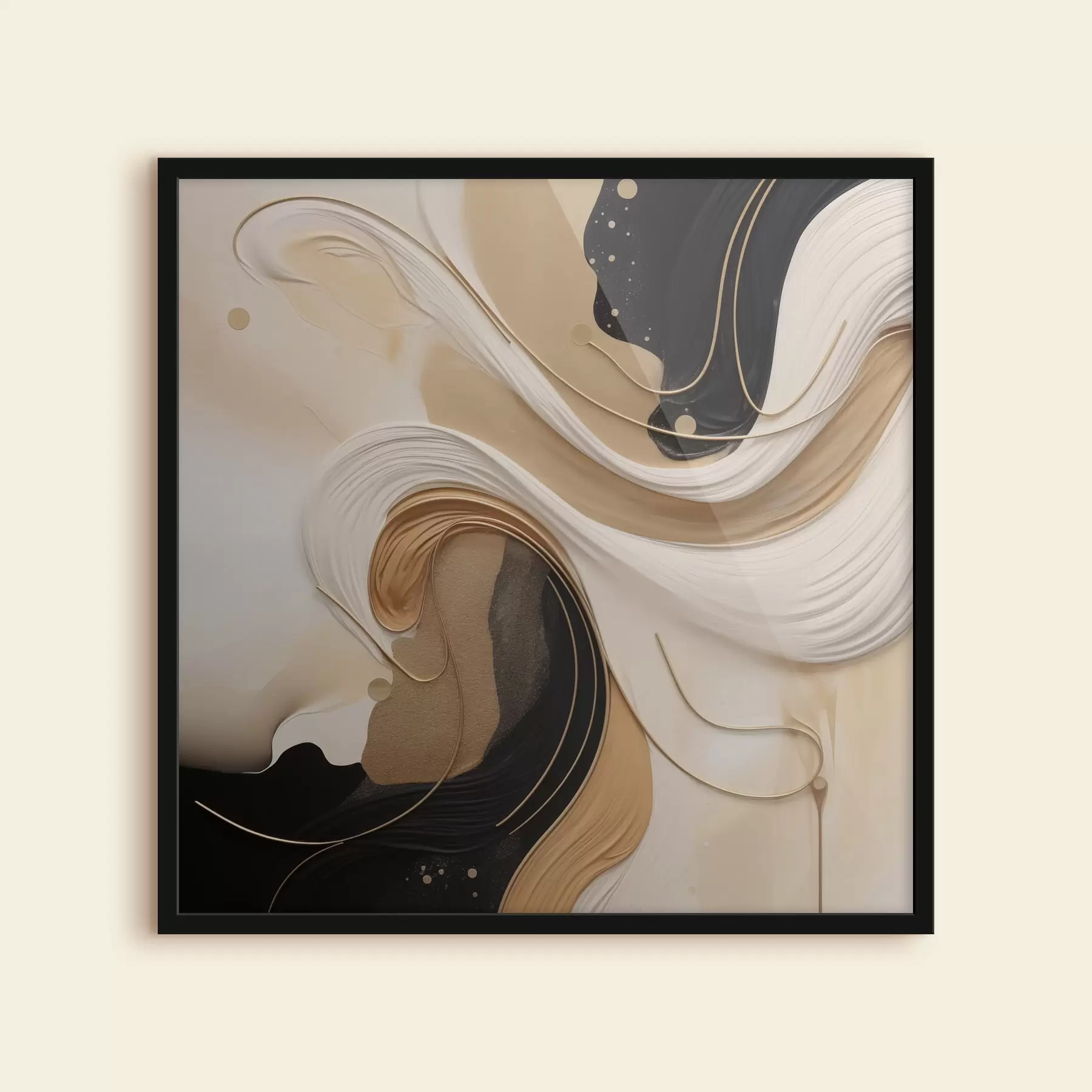 Wandbilder Wellen der Farbe f44659