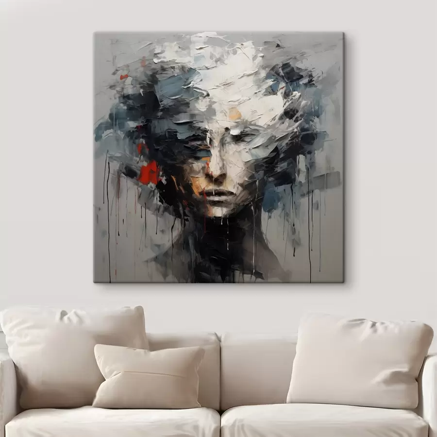 Wandbilder Gesicht in Trümmern s44655