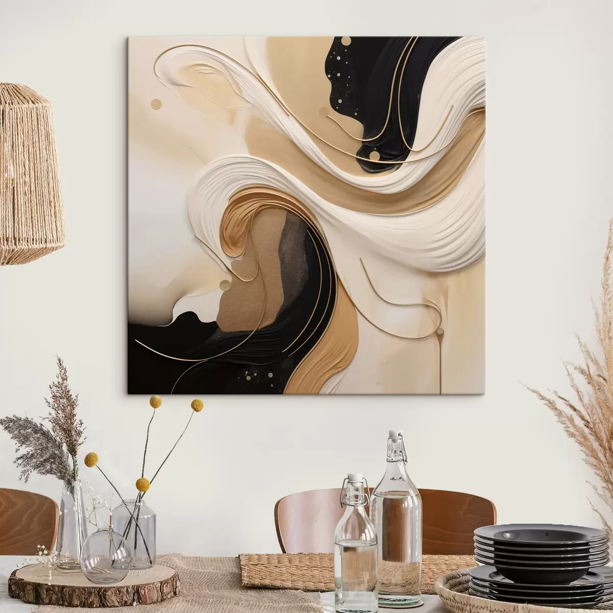 Wandbilder Wellen der Farbe s44659