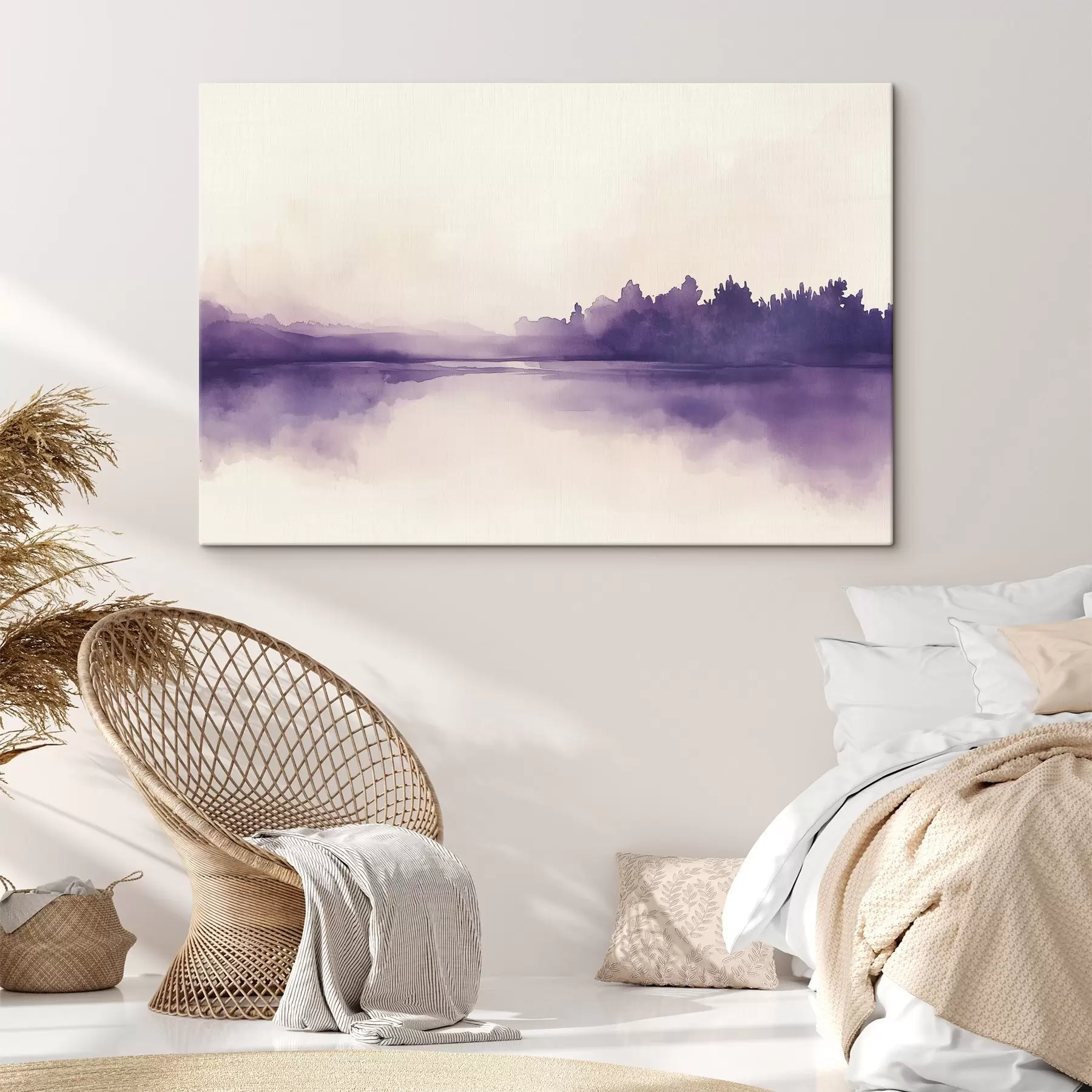 Fototapete Aquarellfarbe Abstraktion mit lila Farbe s44504