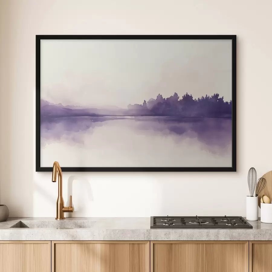 Fototapete Aquarellfarbe Abstraktion mit lila Farbe f44504