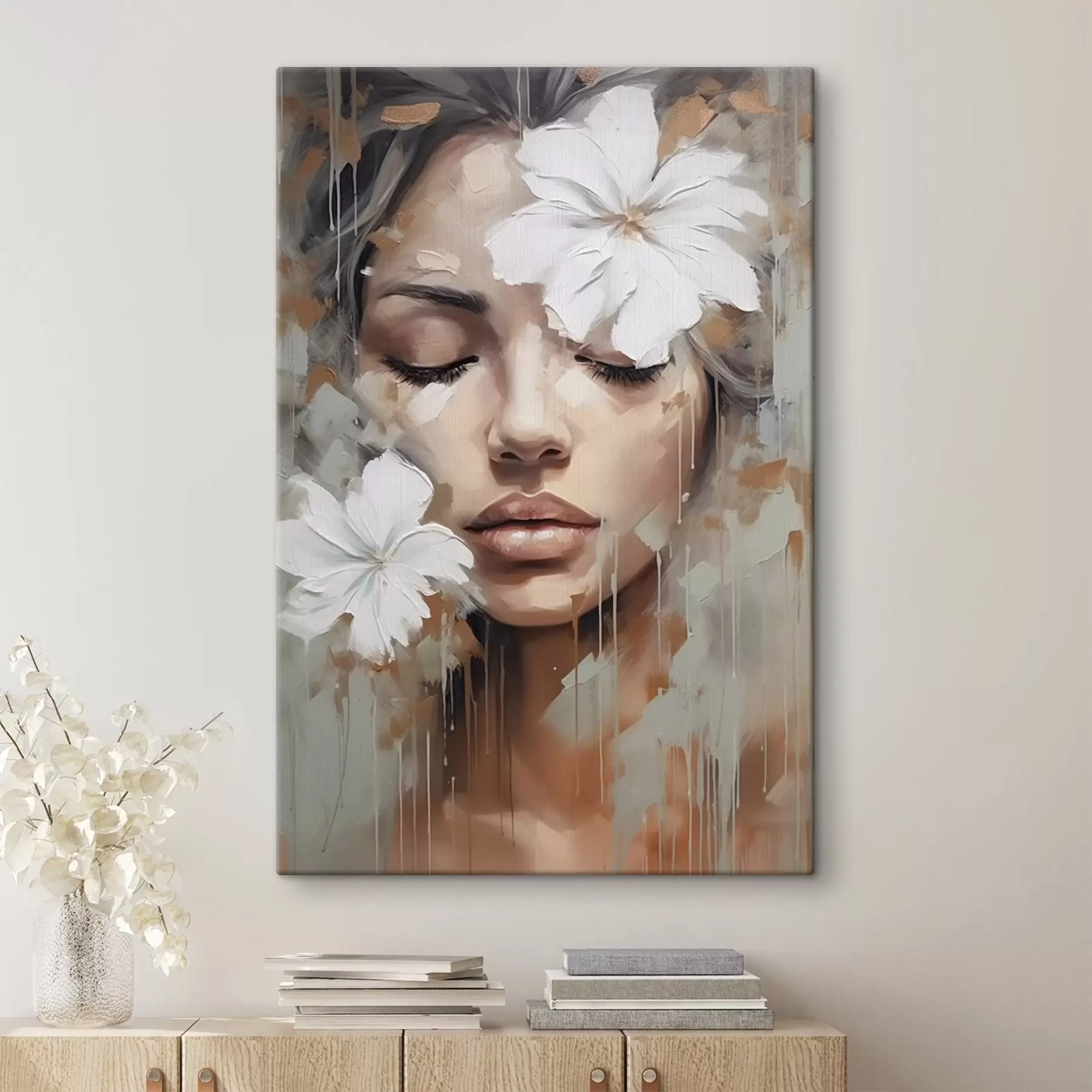 Fototapete Weibliches Gesicht s44684