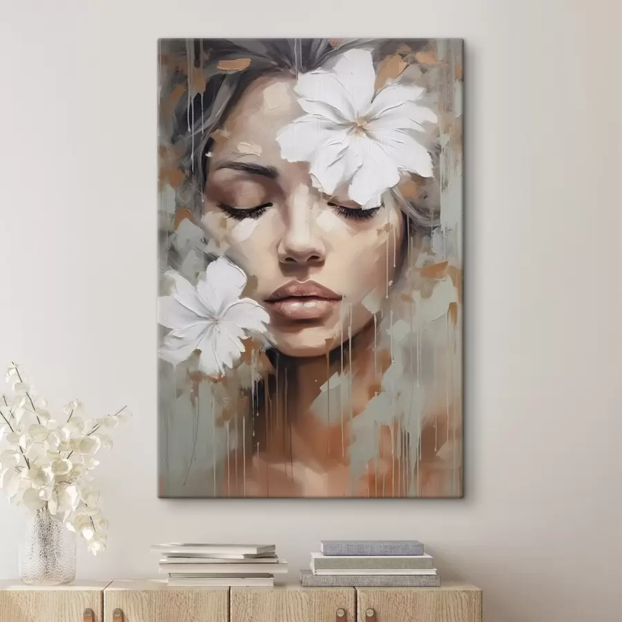 Wandbilder Weibliches Gesicht s44684