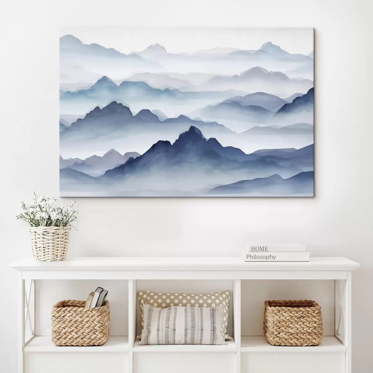 Wandbilder Berge in Blau s44685