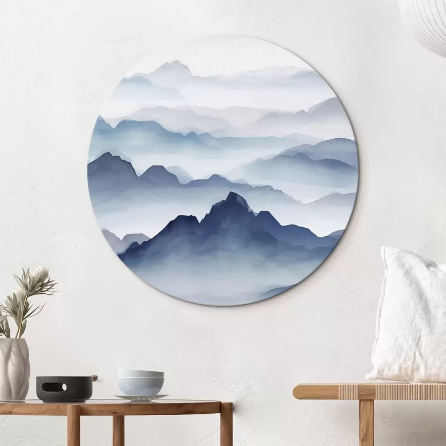 Wandbilder Berge in Blau r44685