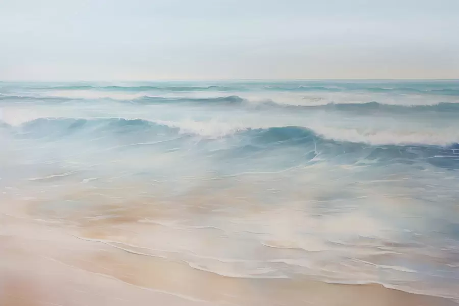 Fototapete Meereslandschaft Nachahmung Malerei w04103