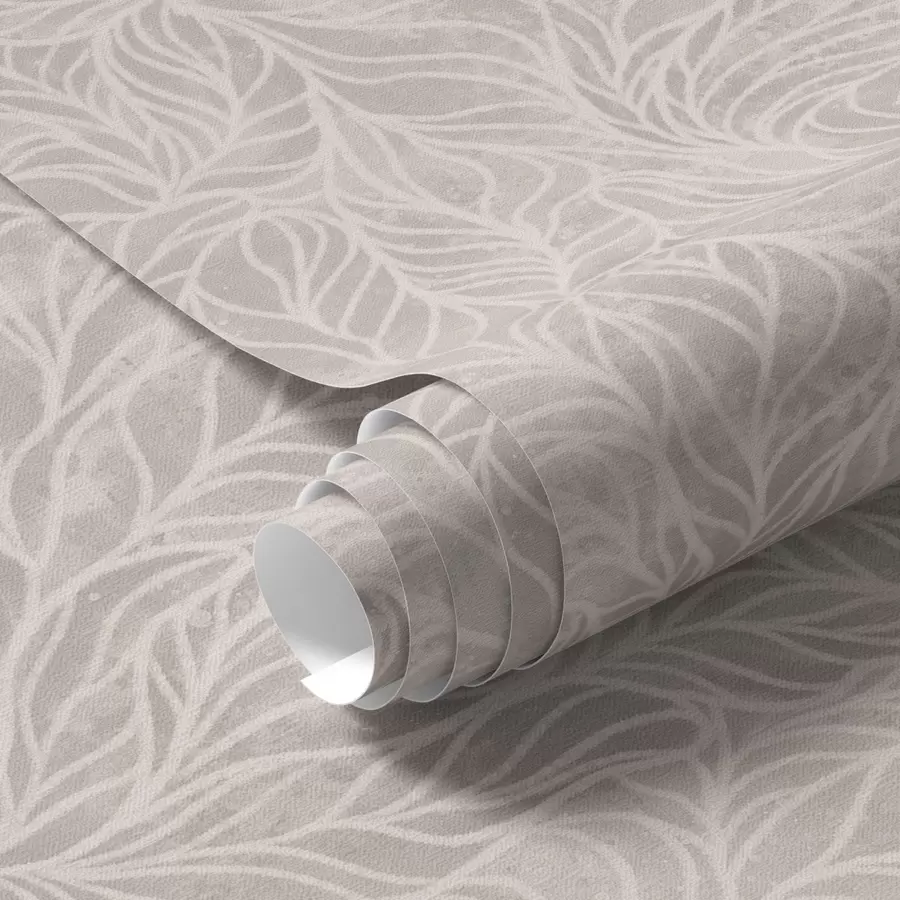 Fototapete Beigefarbene abstrakte Textur mit glatten Linien von Blättern a00179