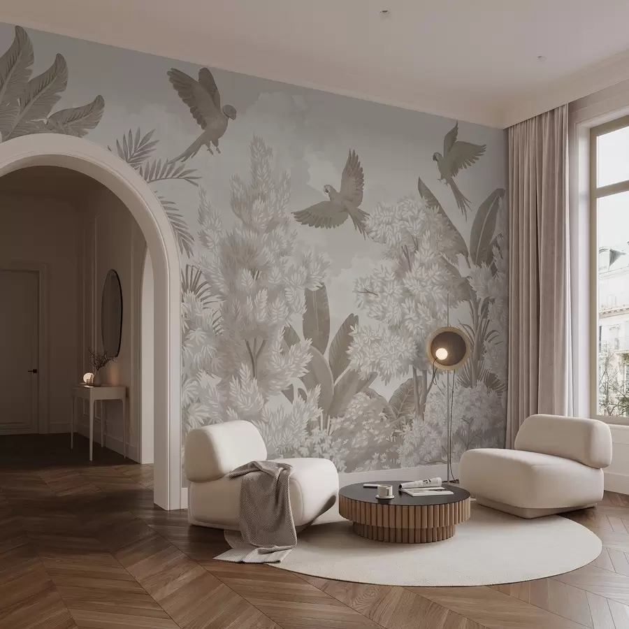 Fototapete Papageien im Dschungel w04105v1