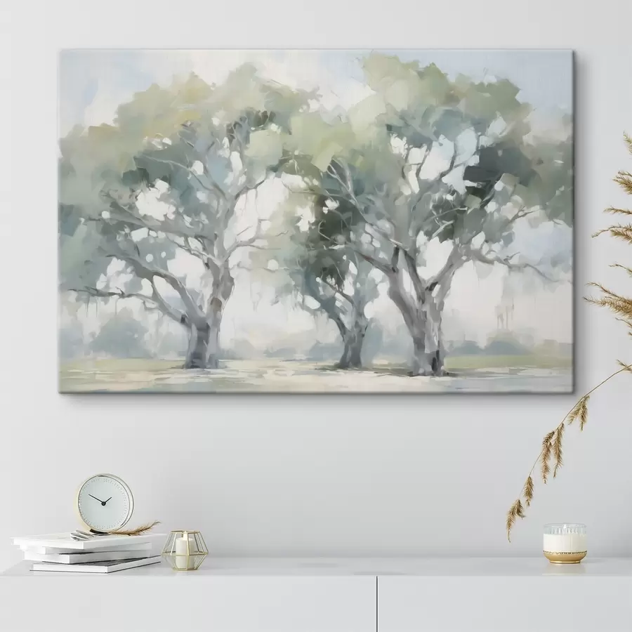 Wandbilder Eichenhain Nachahmung Malerei s44695