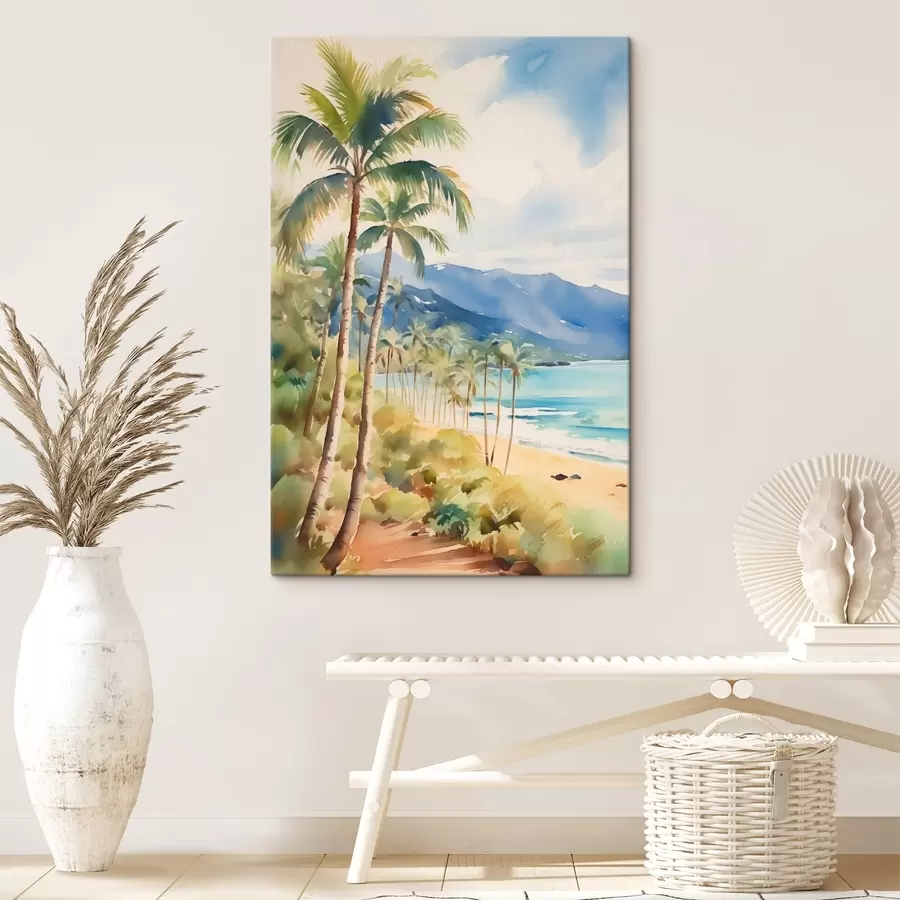 Wandbilder Palmen am Meer s44701