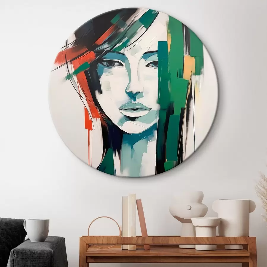 Wandbilder Helles Porträt Nachahmung der Malerei r44698