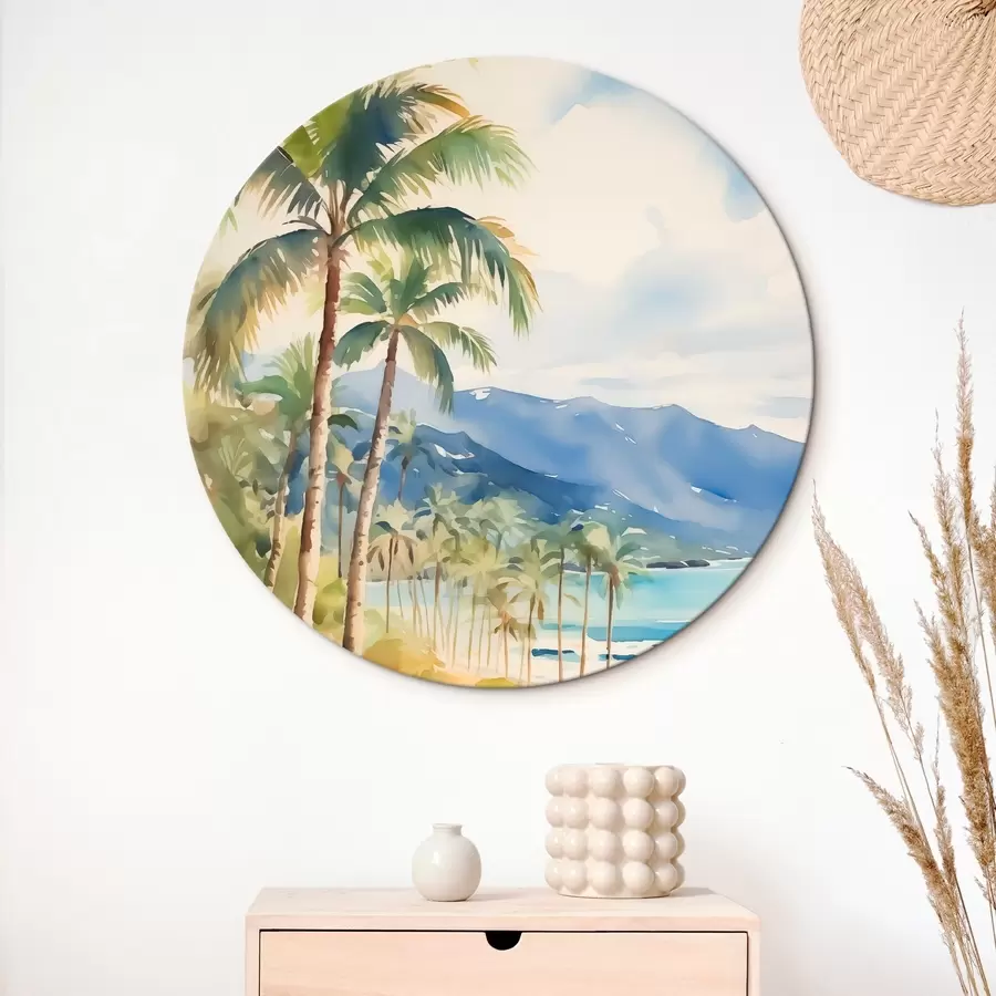 Wandbilder Palmen am Meer r44701