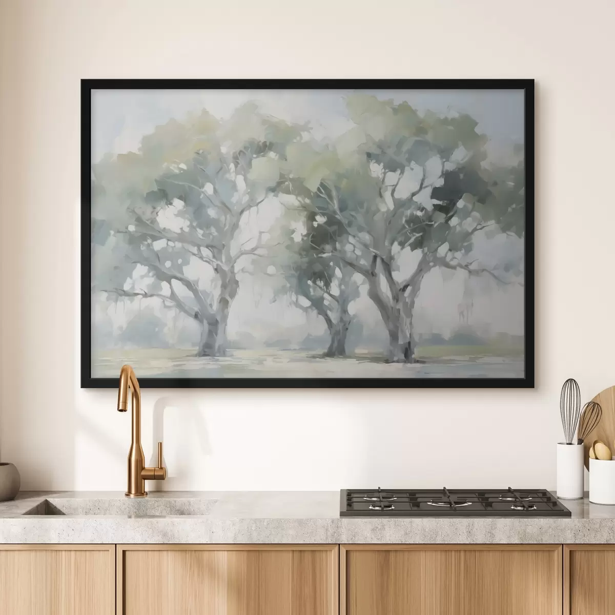 Poster Eichenhain Nachahmung Malerei f44695