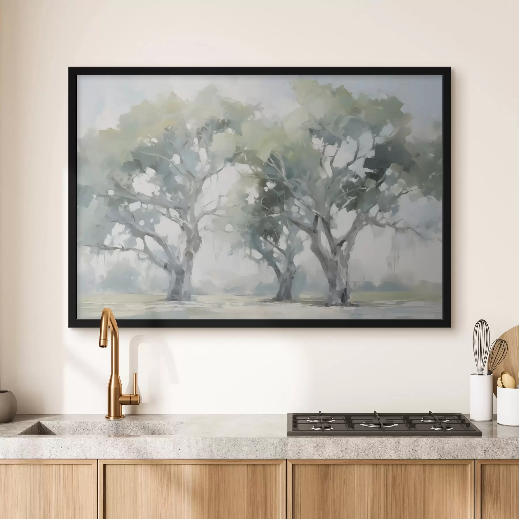 Fototapete Eichenhain Nachahmung Malerei f44695