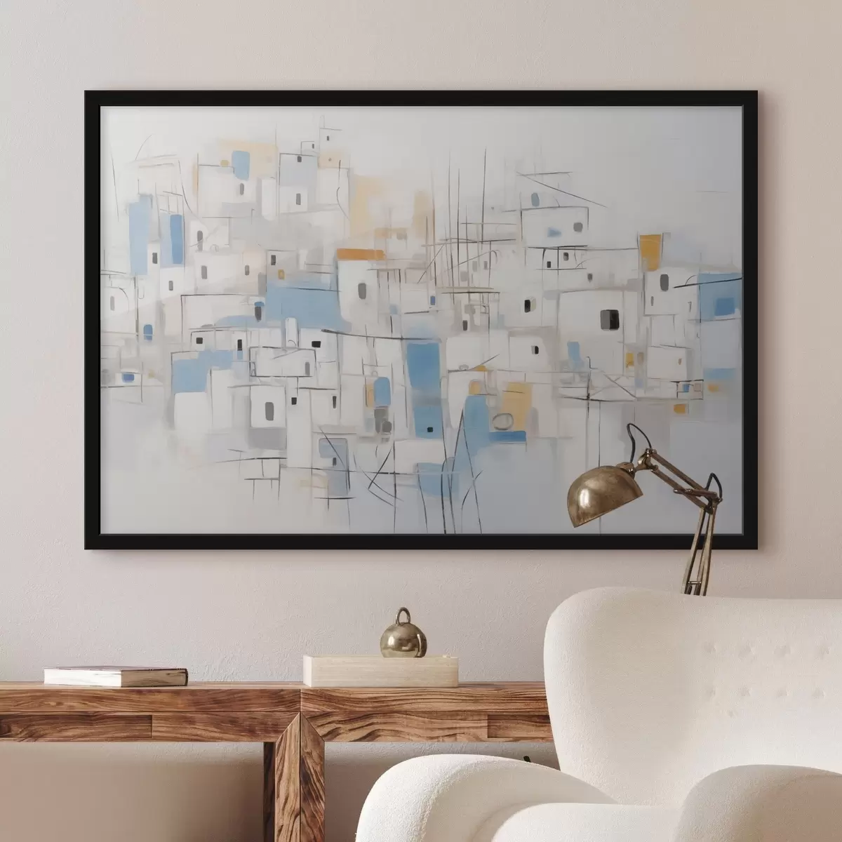 Poster Home Abstrakte Imitationsmalerei f44699