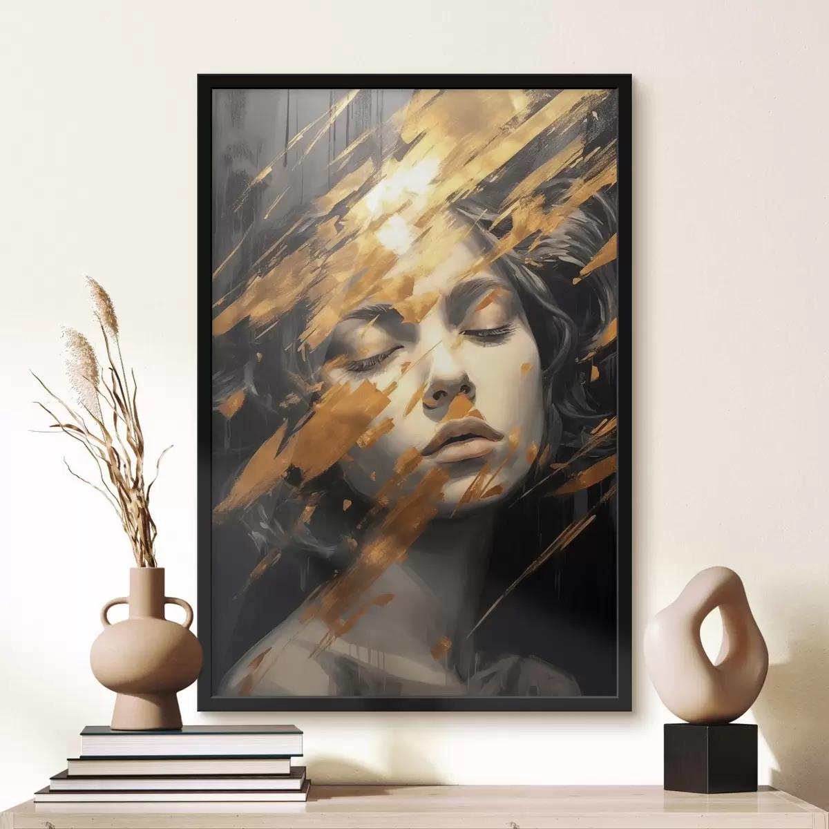 Poster Abstraktes Porträt f44703