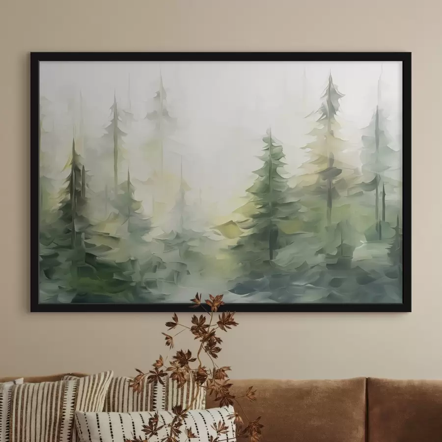 Fototapete Wald Imitation Malerei f44708