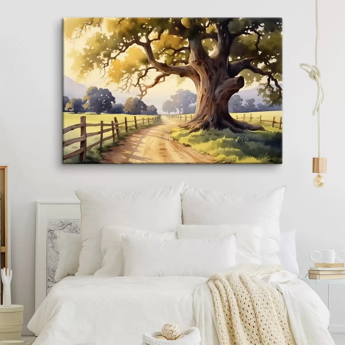 Wandbilder eine Gasse an einer Landstraße s44733