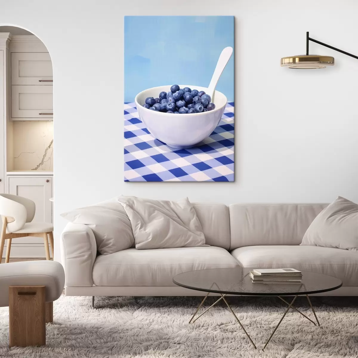 Wandbilder Eine Schale Blaubeeren s44737