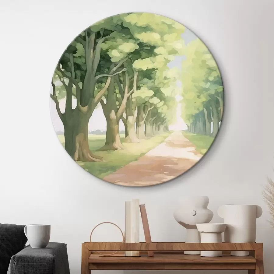 Wandbilder Baumallee entlang des Weges r44727