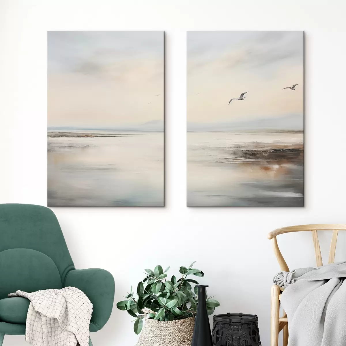 Wandbilder Seemöwen am Strand m00463