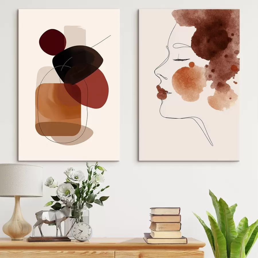 Wandbilder Zarte Konturen m00466