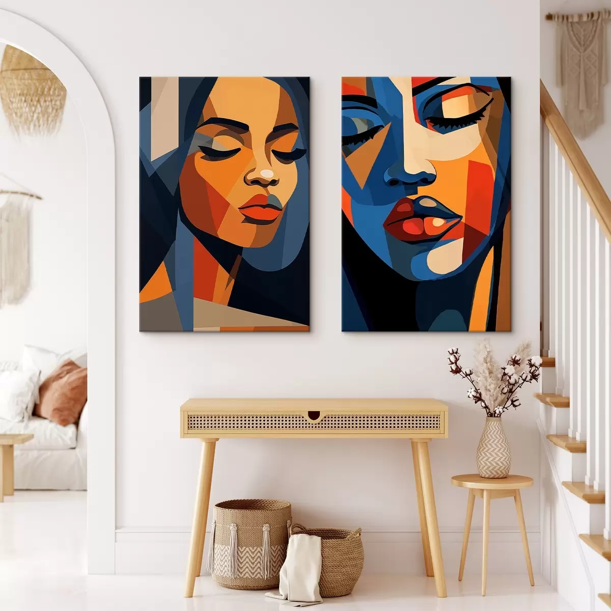 Wandbilder Farbenfrohe Porträts im Pop-Art-Stil m00467