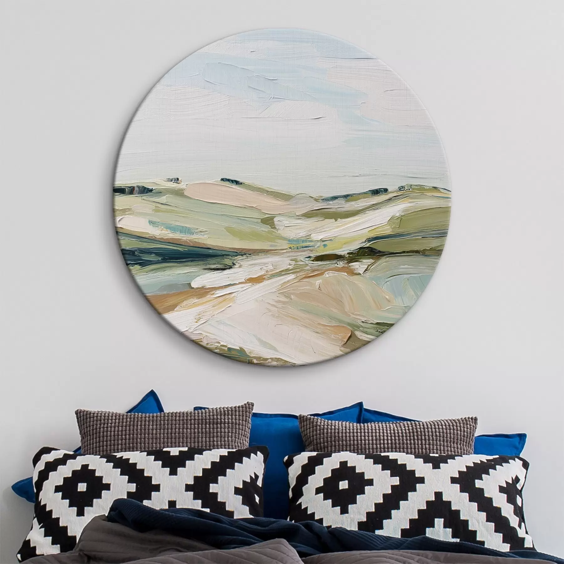 Wandbilder Abstrakte Hügel in sanften Farben r44754