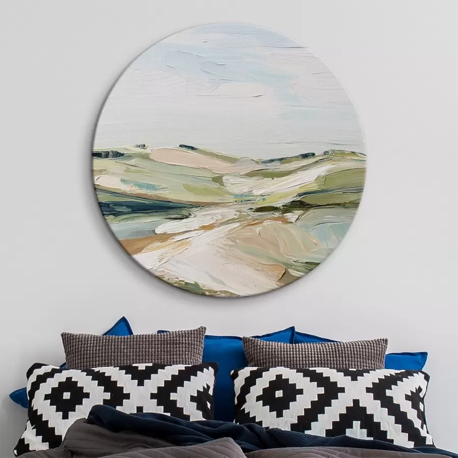 Wandbilder Abstrakte Hügel in sanften Farben r44754