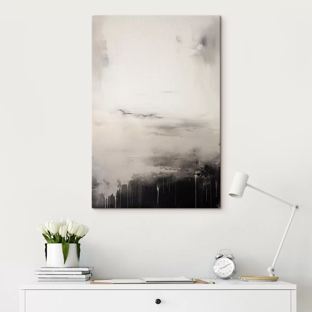 Wandbilder Helle Oberfläche mit schattierten Kanten s44742