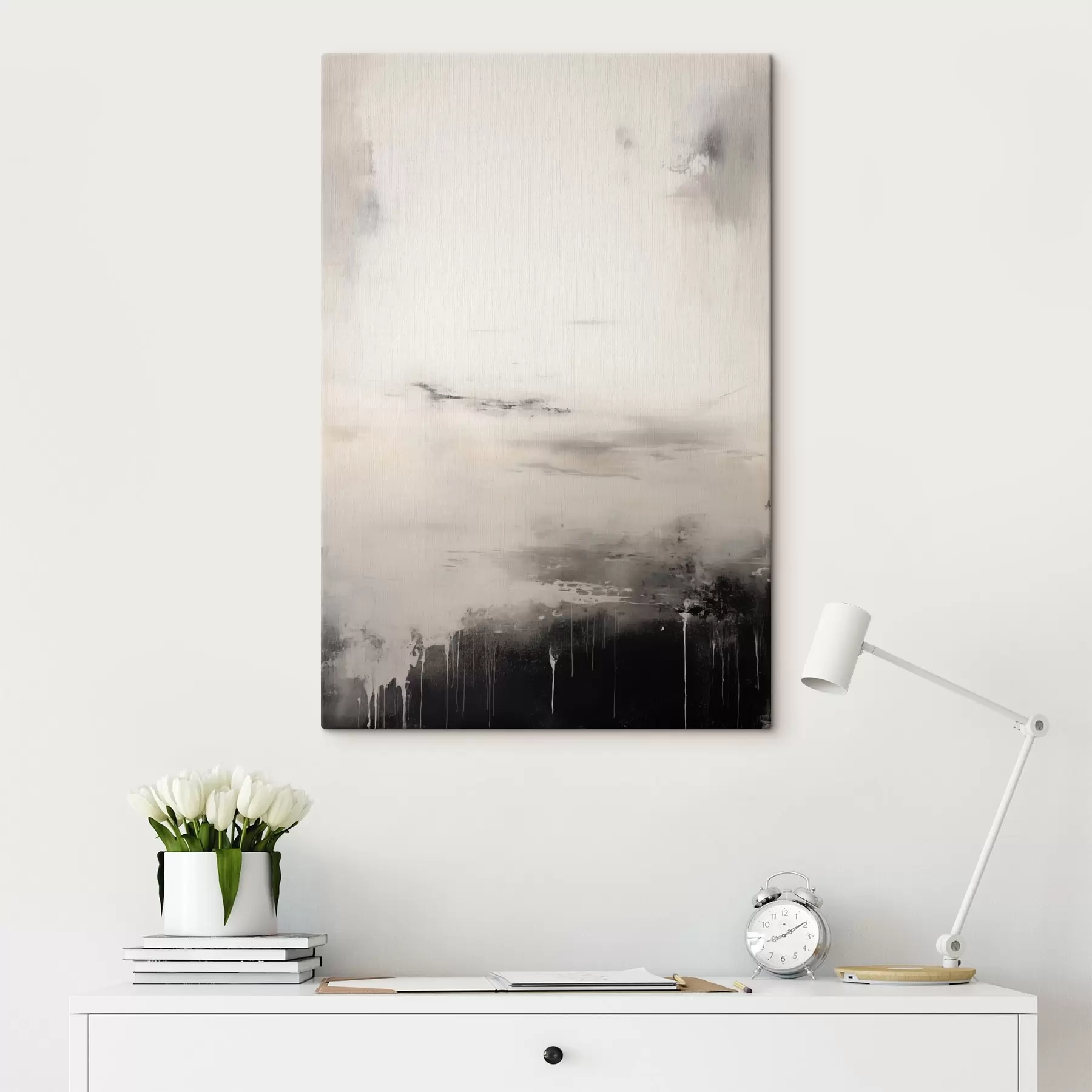 Wandbilder Helle Oberfläche mit schattierten Kanten s44742