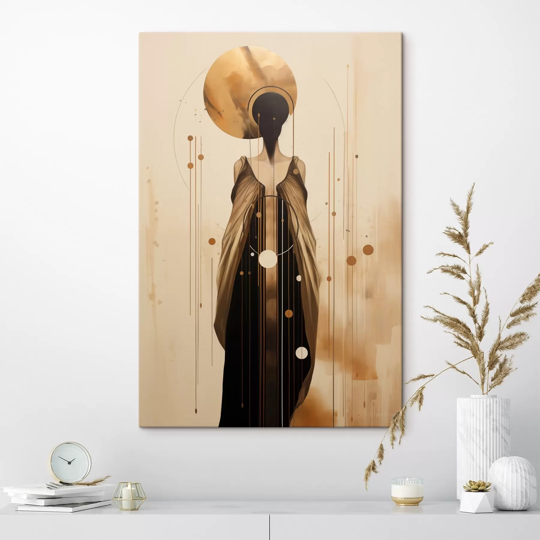 Wandbilder Abstrakte Frau mit Ornament s44748