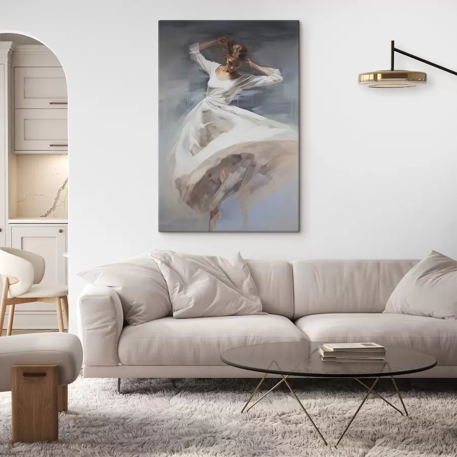 Wandbilder Tänzerin in sanften Tönen s44751