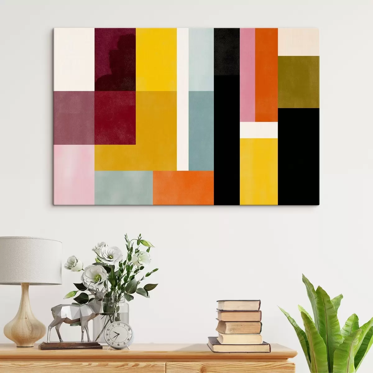 Wandbilder Farbige Blöcke im modernen Stil s44755