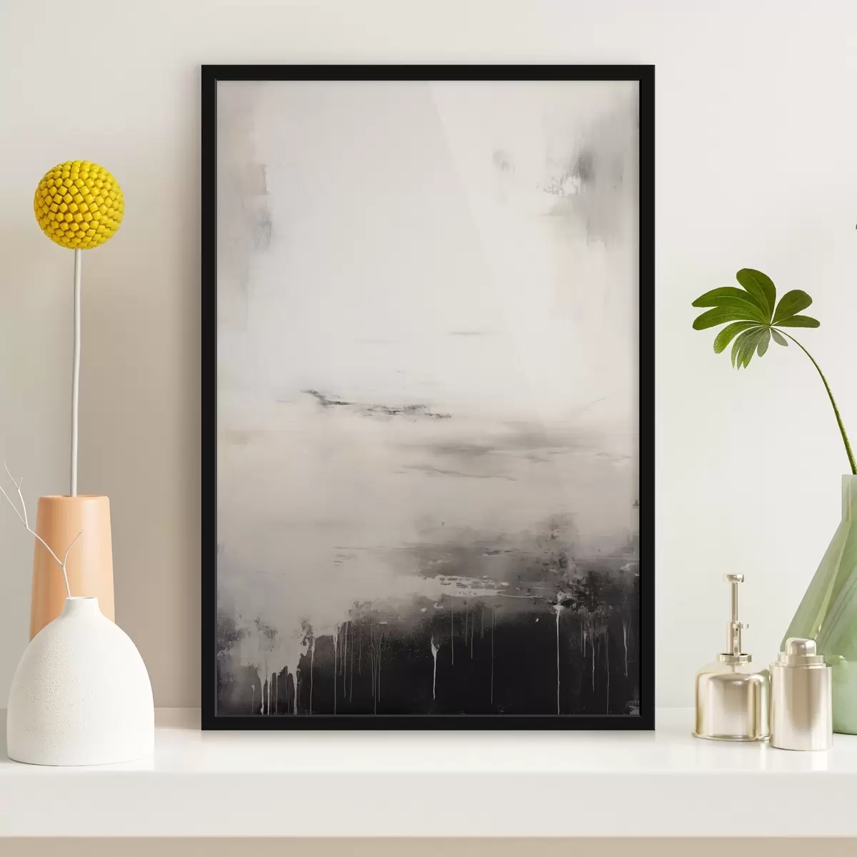 Poster Helle Oberfläche mit schattierten Kanten f44742