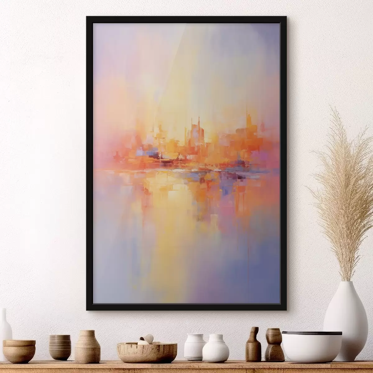 Poster Mehrfarbige Pinselstriche f44743