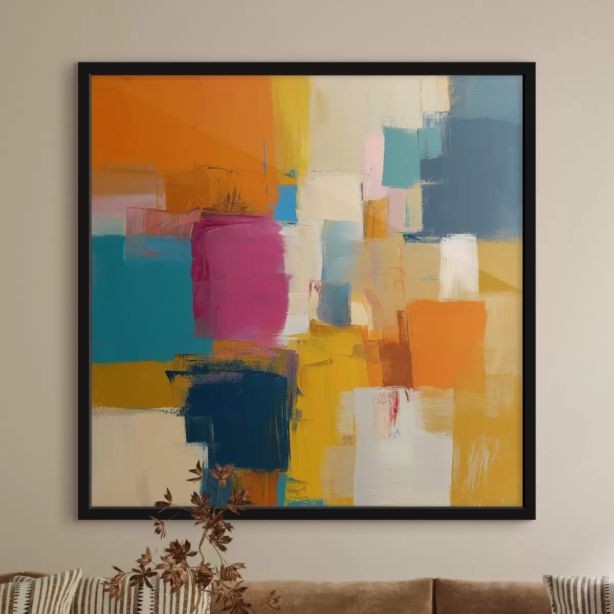 Poster Farbflecken im zeitgenössischen Stil f44753