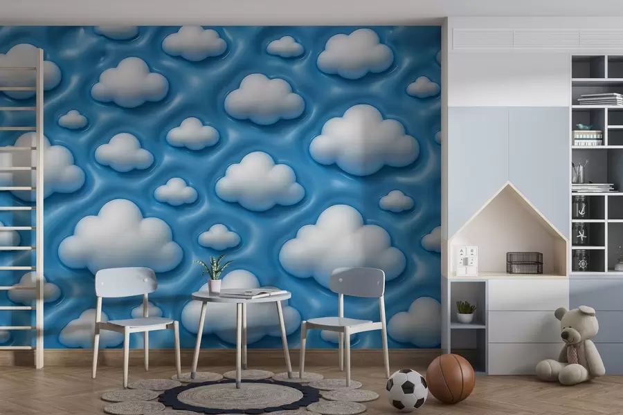 Fototapete Voluminöse Wolken w04137