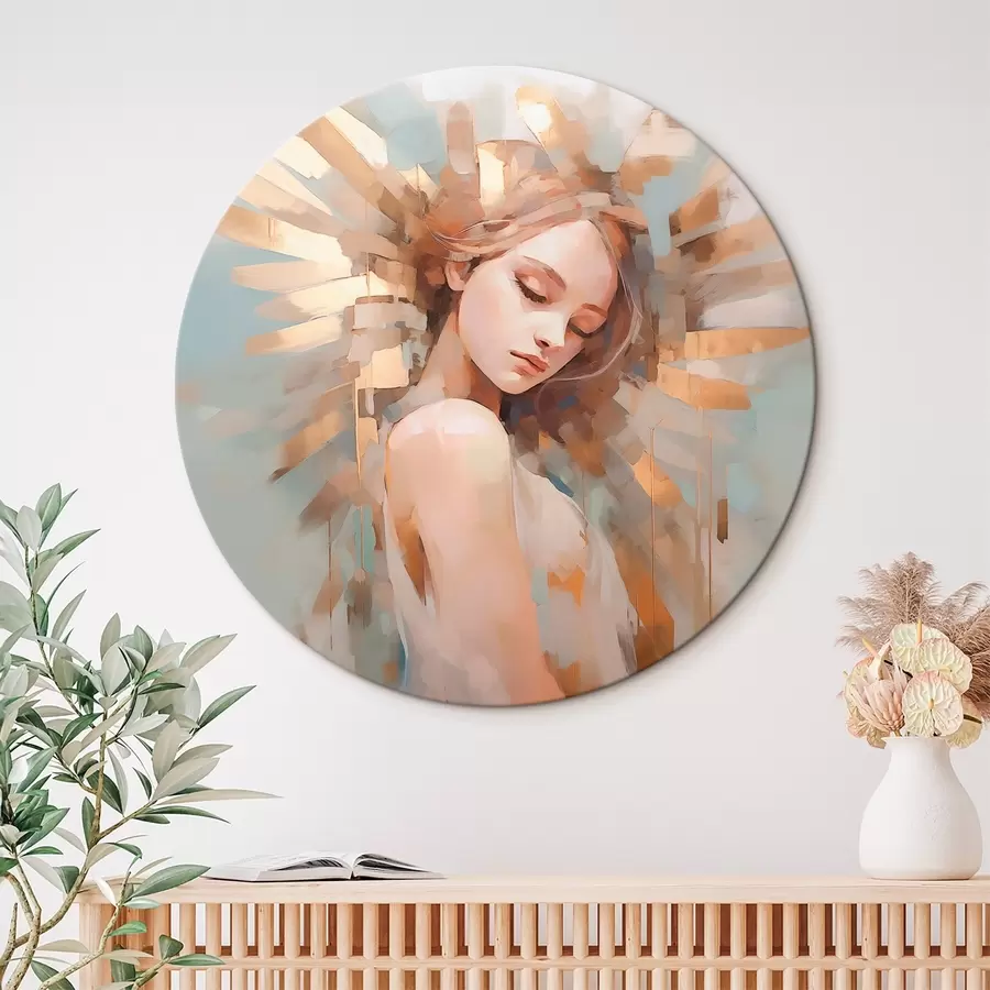 Wandbilder Abstraktes Porträt Nachahmung der Malerei r44774