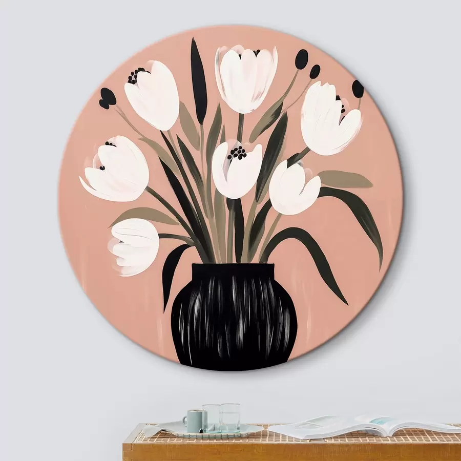 Wandbilder Tulpen in einer Vase r44779