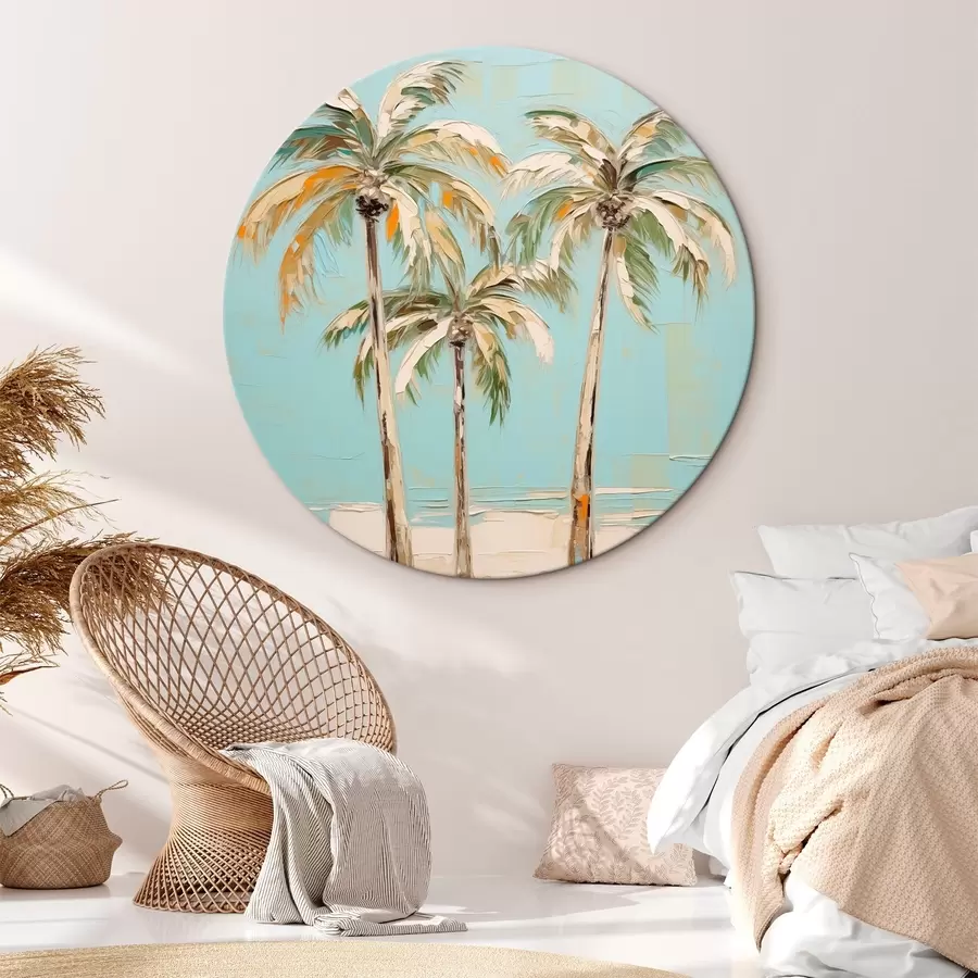 Wandbilder Palmen Nachahmung Malerei r44781