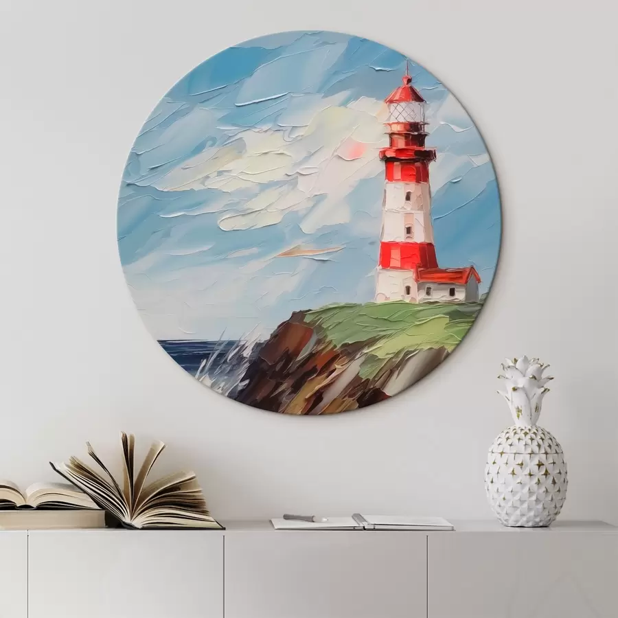 Wandbilder Leuchtturm-Imitation Gemälde r44782