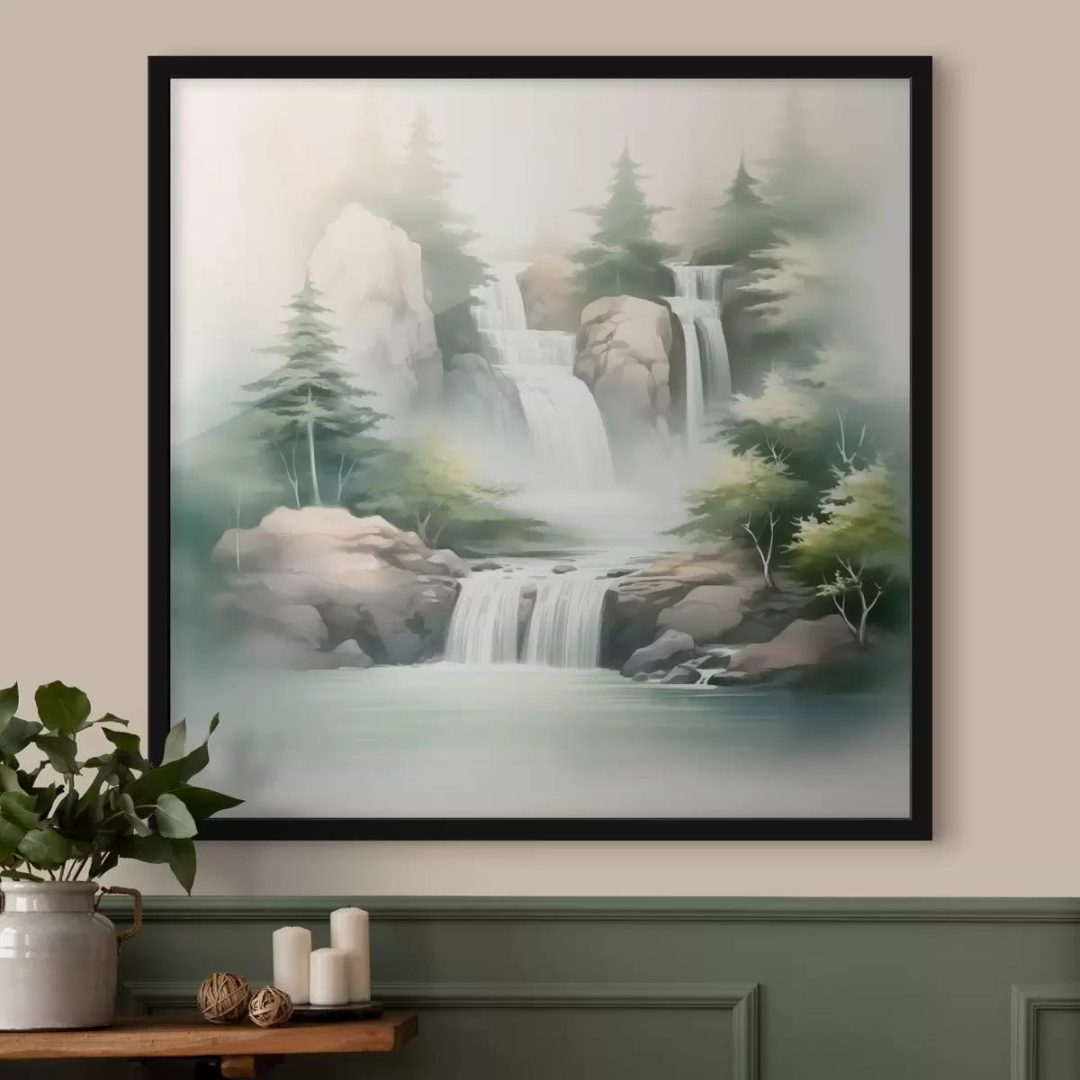 Poster Aquarell Nachahmung Aquarell f44777