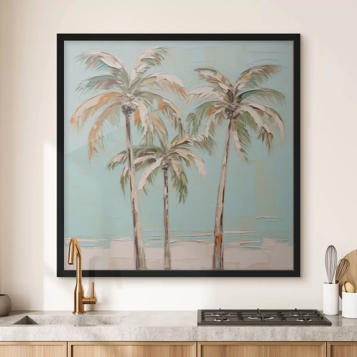 Poster Palmen Nachahmung Malerei f44781
