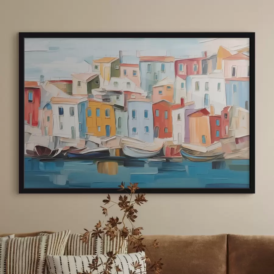 Fototapete Abstrakte Stadthäuser f44783