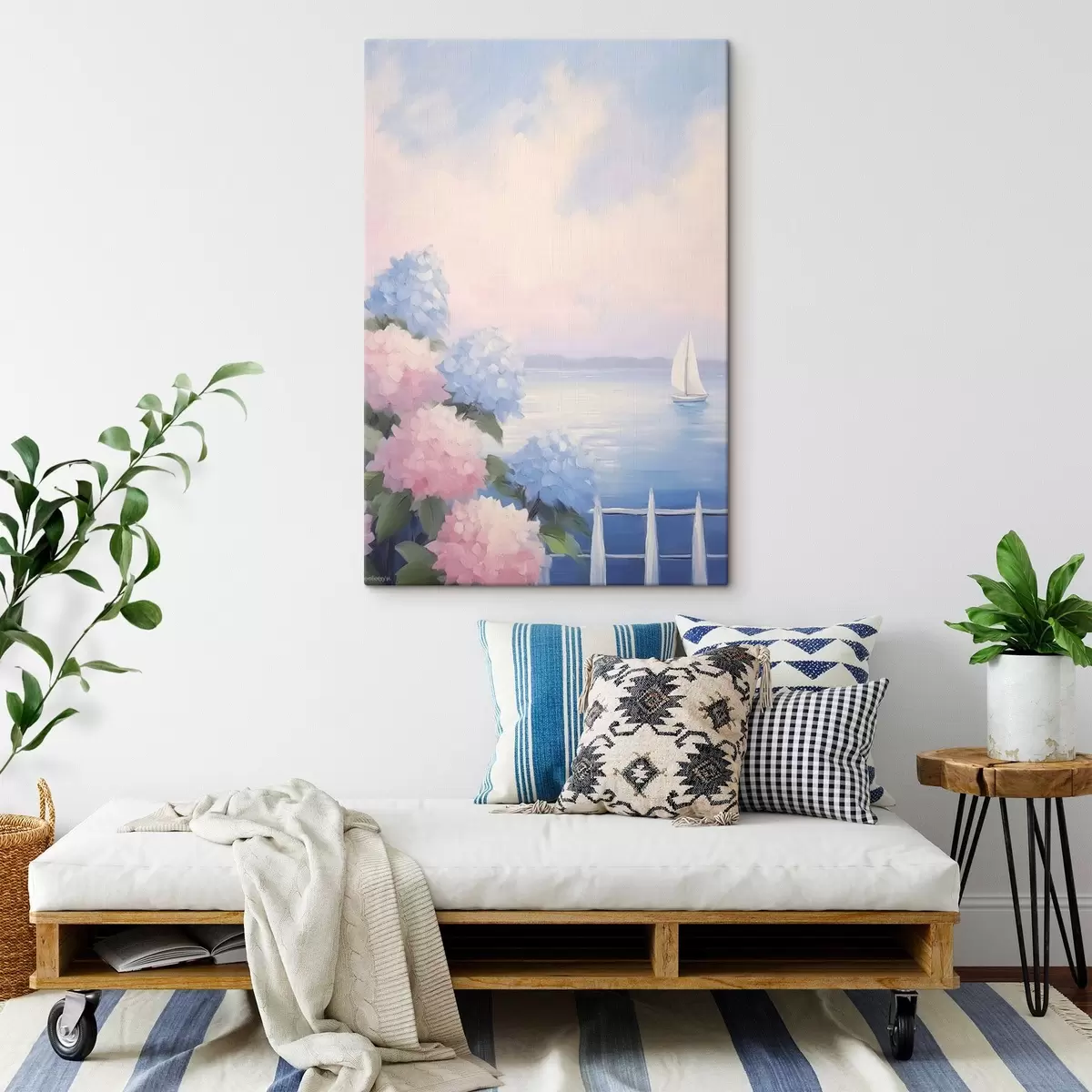 Wandbilder Hortensiensträucher s44805